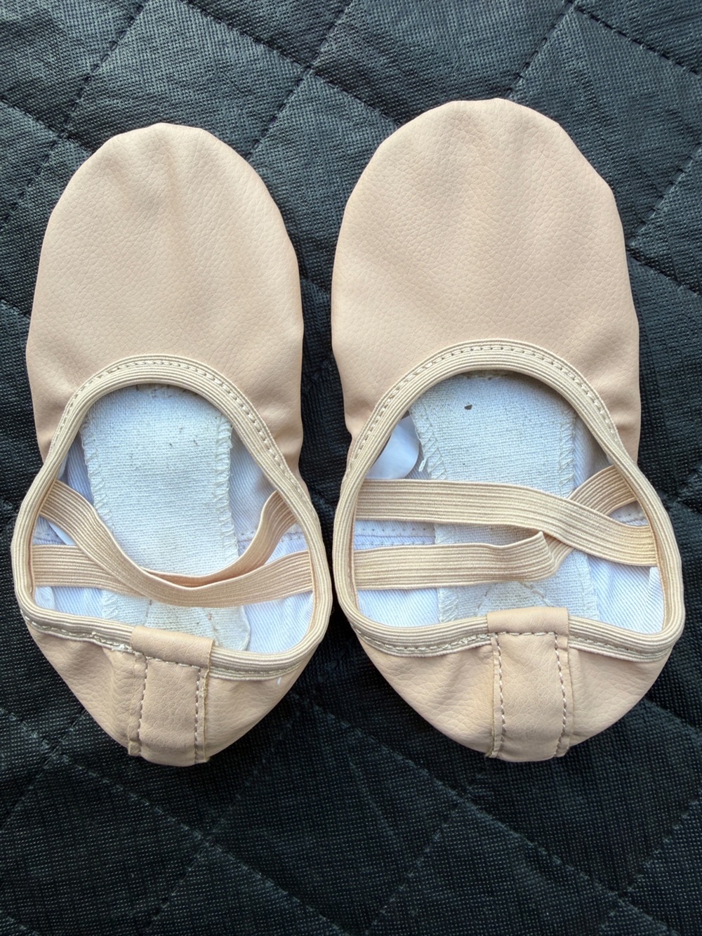 Nude/Tan Ballet Slippers with Elastic Straps